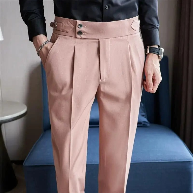 Polyester Summer Business Pants - Slim