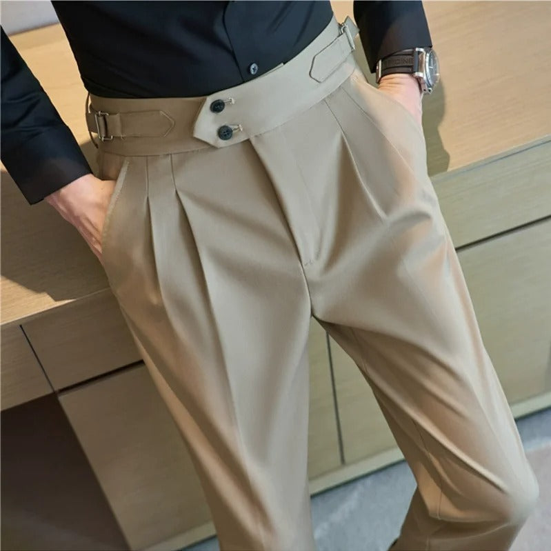 Polyester Summer Business Pants - Slim