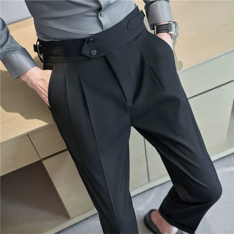 Polyester Summer Business Pants - Slim