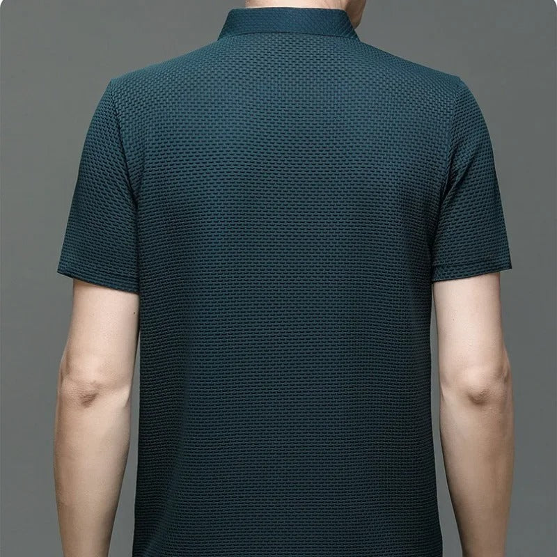 Silk Summer Polo Shirt - Anti-Wrinkle