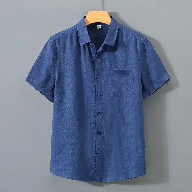 Cotton & Linen Summer Shirt - Shortsleeve