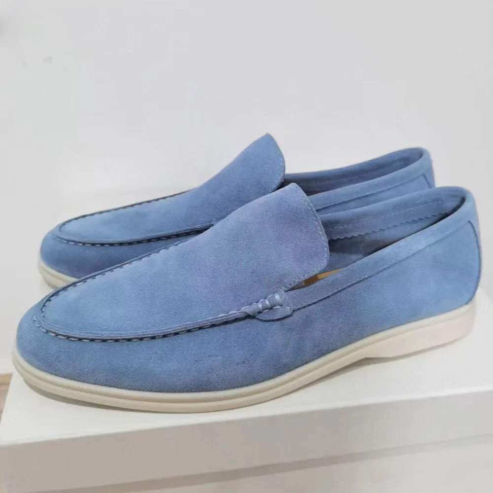 Suede Summer Loafers - Slip-On