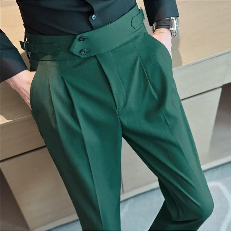 Polyester Summer Business Pants - Slim