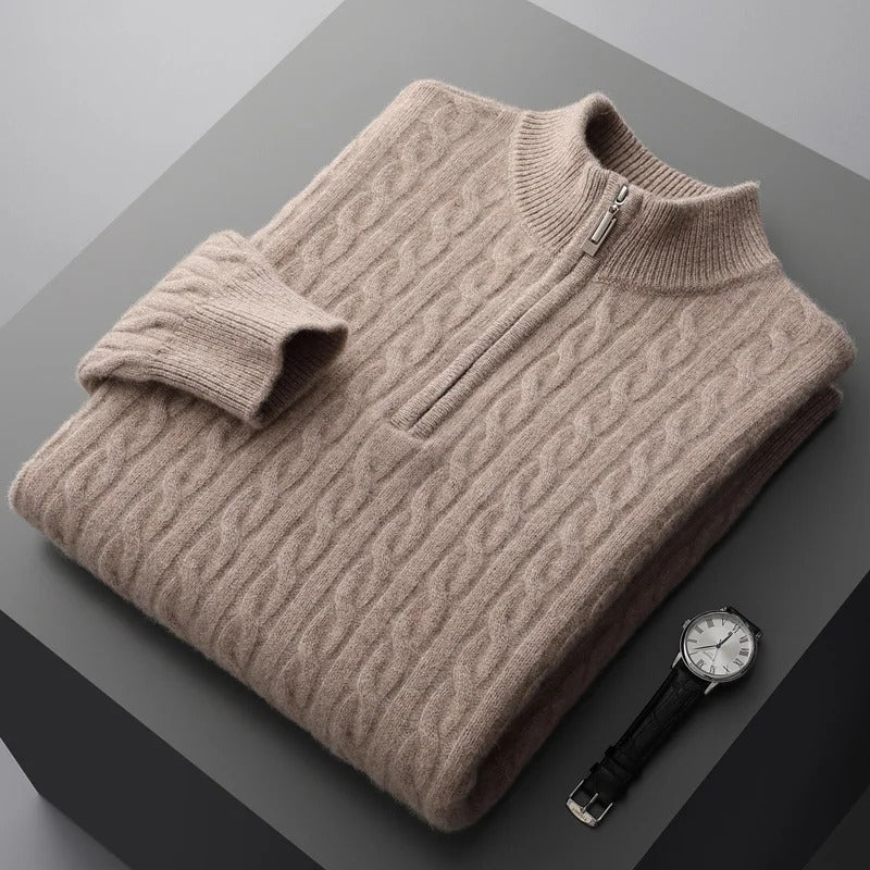 Cashmere Fall Sweater - Half Zip