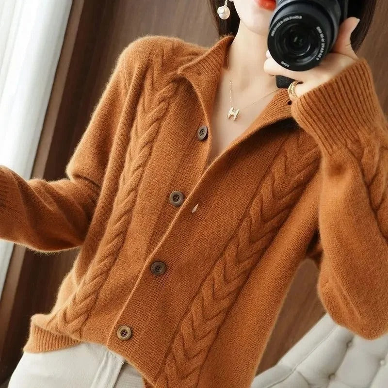 Acrylic Fall Jacket - Knitted