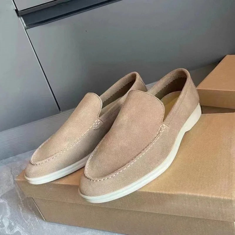 Suede Summer Loafers - Slip-On