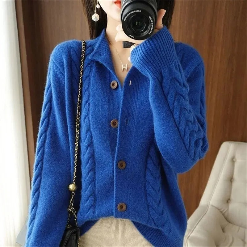 Acrylic Fall Jacket - Knitted