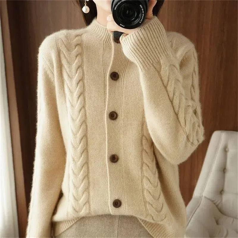 Acrylic Fall Jacket - Knitted