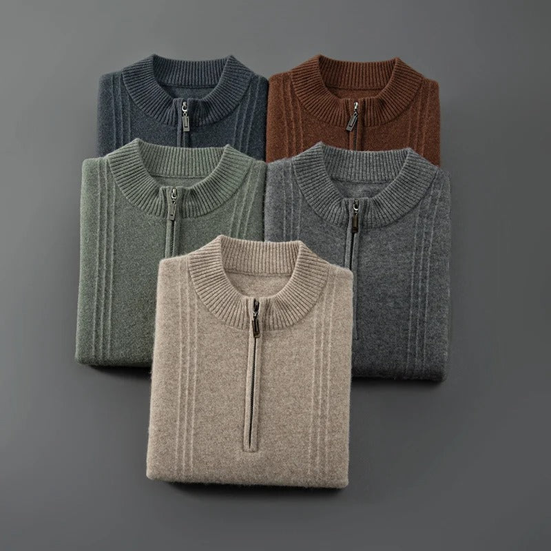 Cashmere Fall Sweater - Half Zip