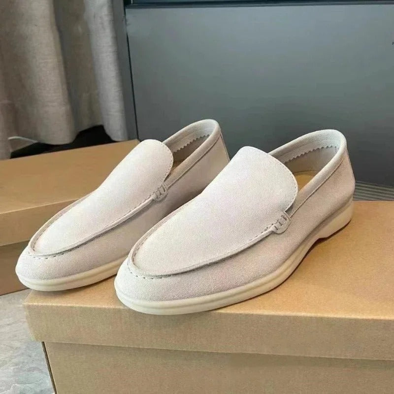 Suede Summer Loafers - Slip-On