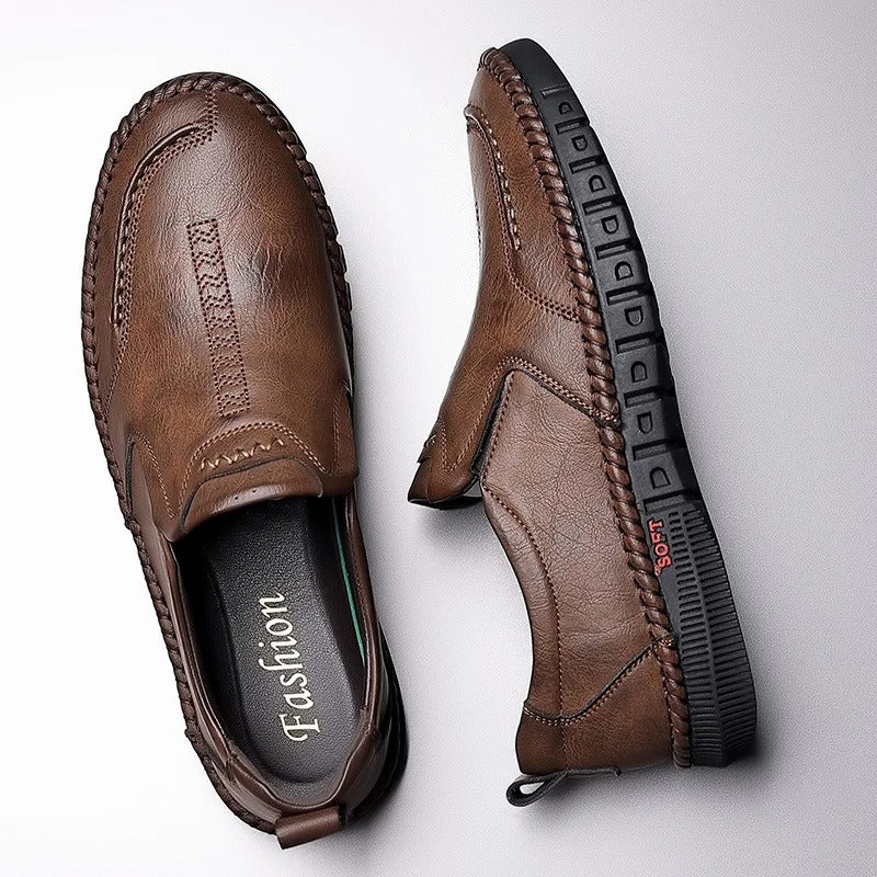 Artificial Leather Shoes - Slip-On