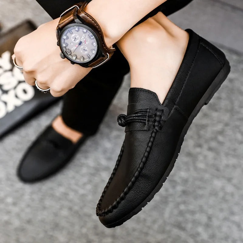 Regenerated Leather Shoes - Slip-On