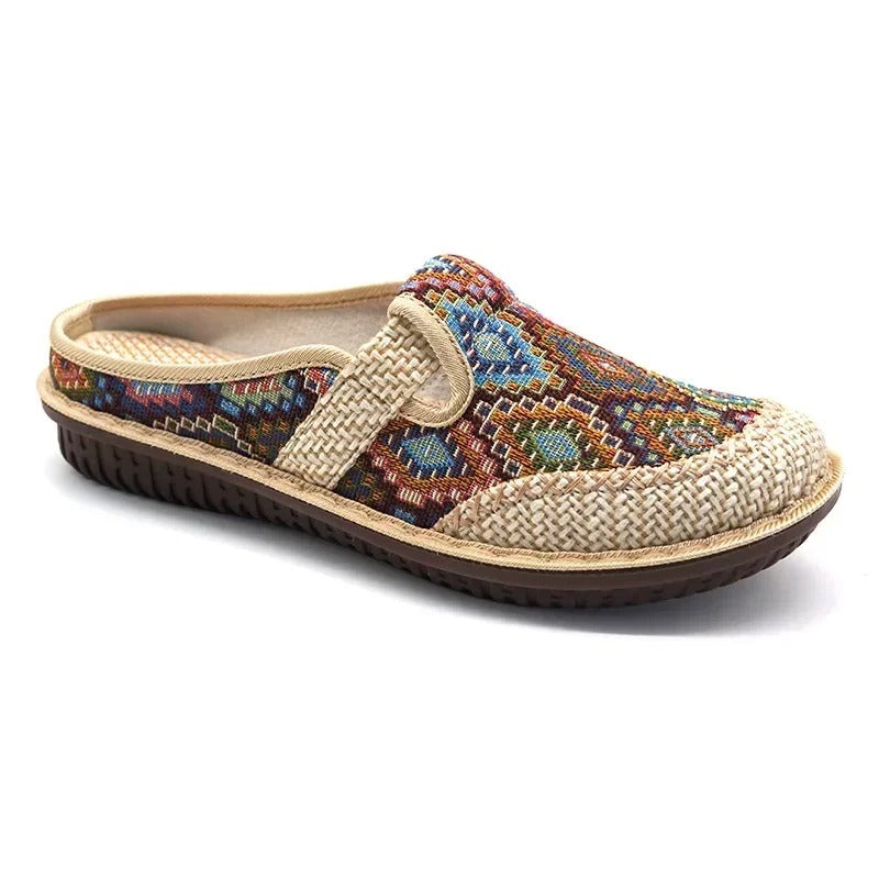 Fabric Casual Shoes - Embroidered