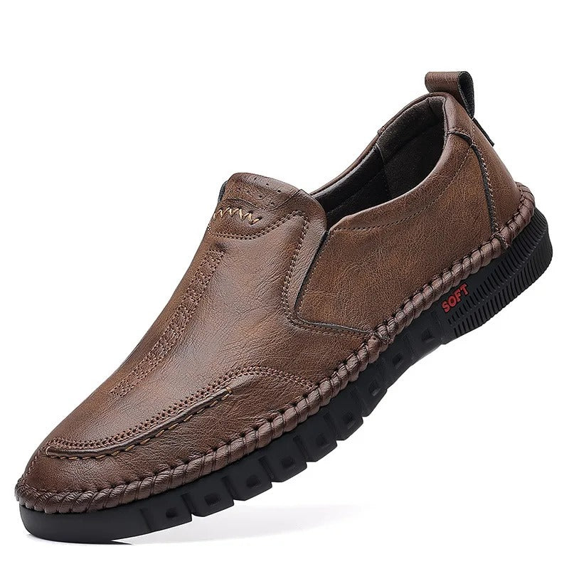 Artificial Leather Shoes - Slip-On