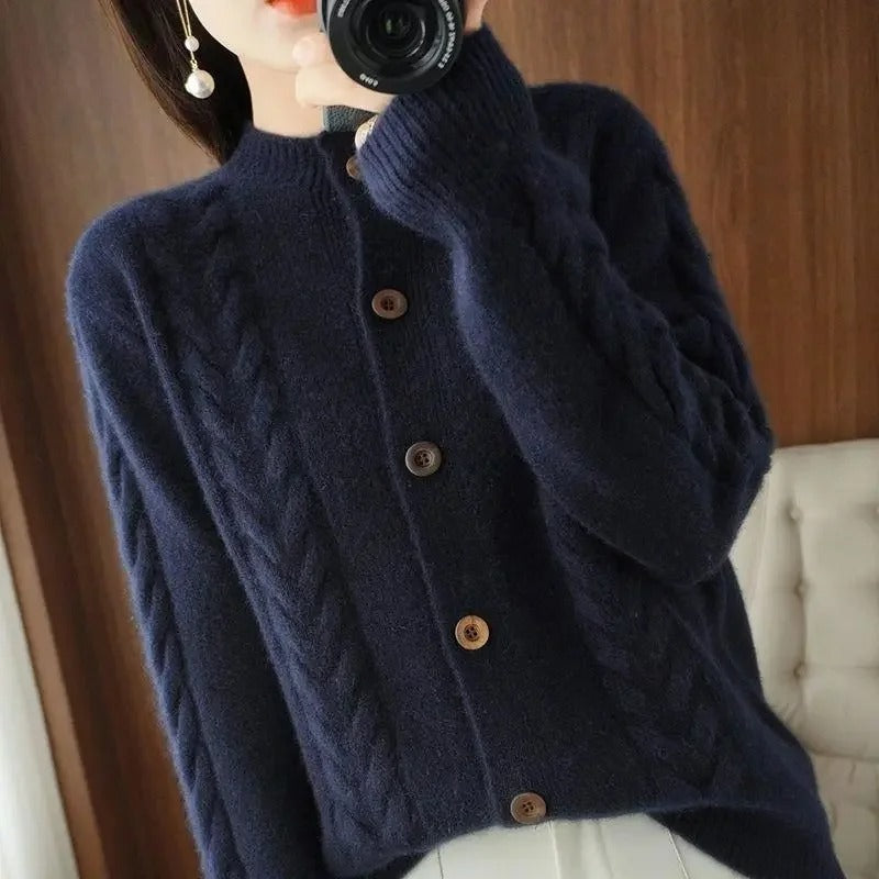 Acrylic Fall Jacket - Knitted