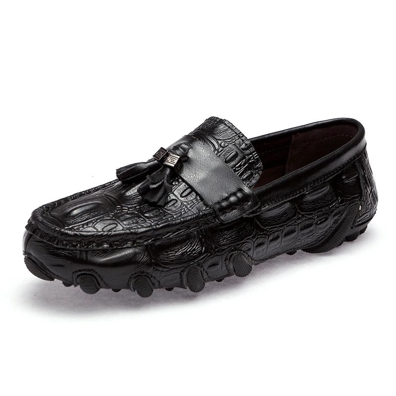 Leather Men's Loafers- Slip-On