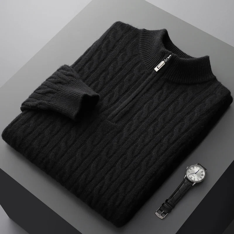 Cashmere Fall Sweater - Half Zip