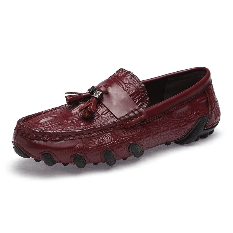 Leather Men's Loafers- Slip-On